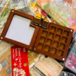 Wooden Travel Palette 15 Wells with Clip