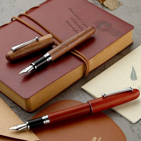 Jinhao 9035 Wooden Fountain Pen with Converter