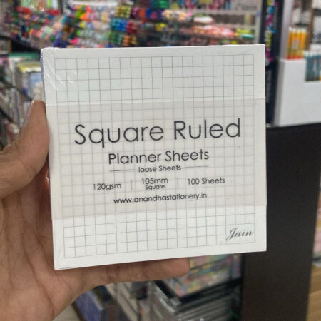 Square Ruled Planner Sheets 105x105mm