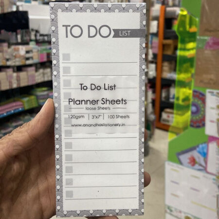 To Do List Planner Sheets 3x7 Pack 1
