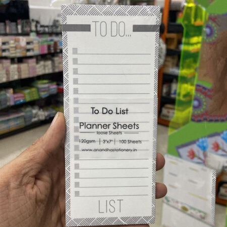 To Do List Planner Sheets 3x7 Pack 2