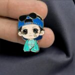 Enamel Brooch Pins Girl (DSG-8)