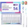 Languo Acrylic Brush Marker Soft Tip Set of 54 (M510-26)