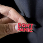 Enamel Brooch Pins Dont Panic (DSG-35)