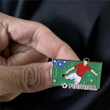 Enamel Brooch Pins Football (DSG-55)