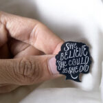 Enamel Brooch Pins She Believe (DSG-38)