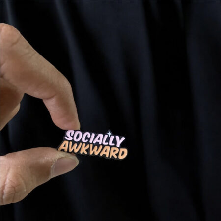 Enamel Brooch Pins Socially Awkward (DSG-58)