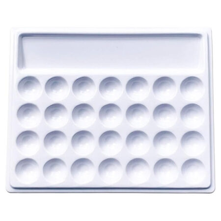 Imitation Porcelain Ceramic Palette Rectangle 29 Wells