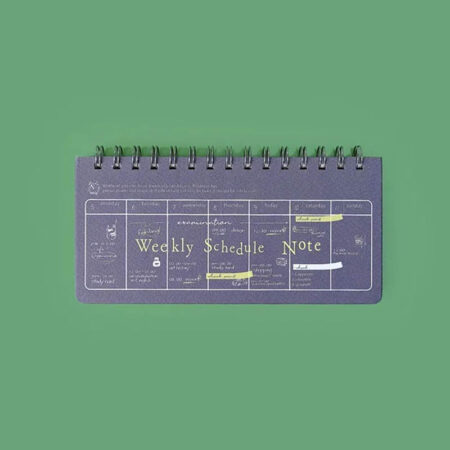 Weekly Schedule Journal Planner Wiro Notebook JZXQ14-2216