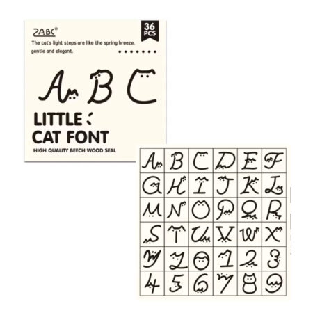 ZABC Cat Font Alphabet Stamp XYYZ-2-01