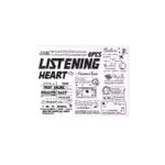 ZABC Listening Heart Stamp Set of 8 MGYJ-6-01