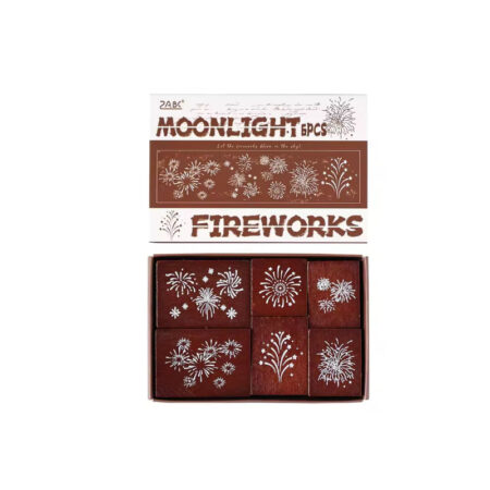 ZABC Moonlight Fireworks Stamp YYZY-4-02