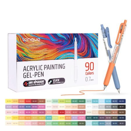 Languo Retractable Acrylic Gel Pens 90 Colors Set D200-19