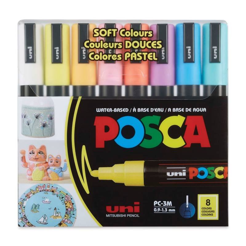 Uni-Posca-Marker-Set-PC-3M-Soft-Colours