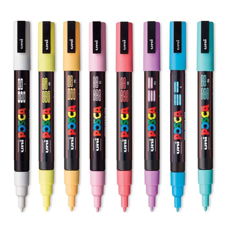 Uni-Posca-Marker-Set-PC-3M-Soft-Colours