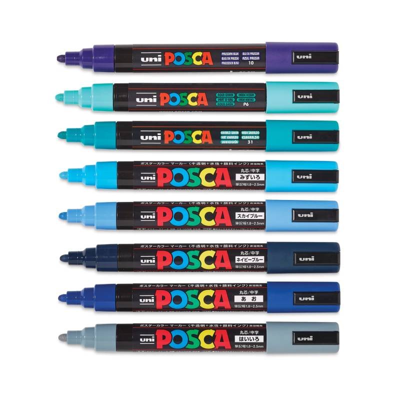 Uni-Posca-Marker-Set-PC-5M-Cooltone
