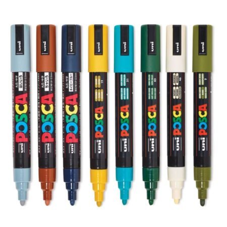 Uni-Posca-Marker-Set-PC-5M-Earth-Tone
