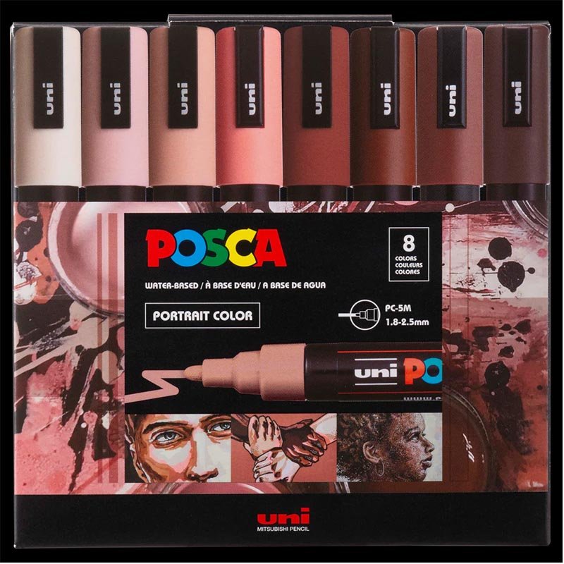 Uni Posca Marker Set PC-5M Portrait Colors