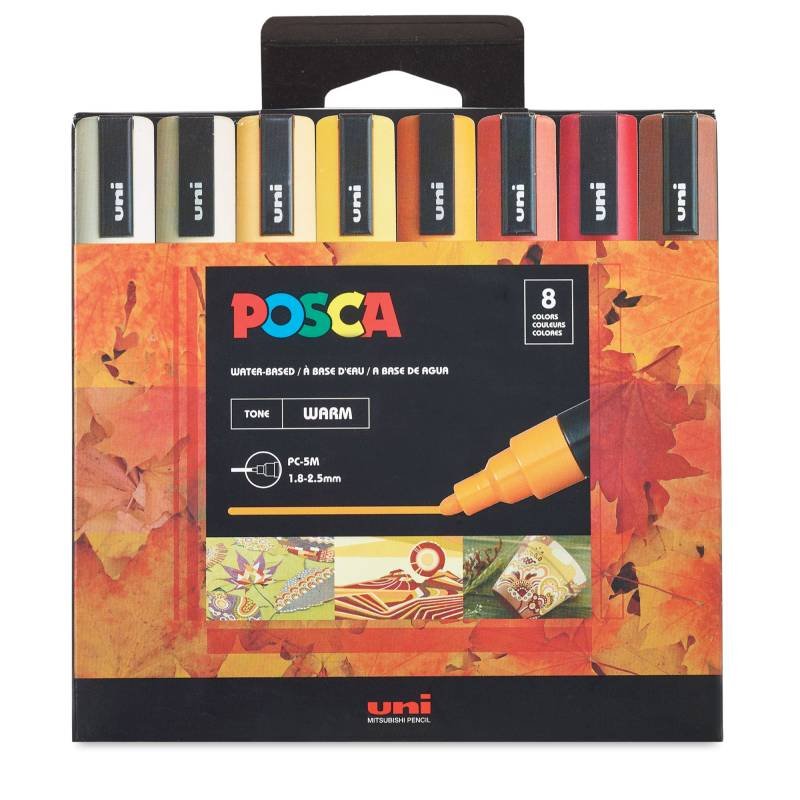 Uni-Posca-Marker-Set-PC-5M-Warm-Tone