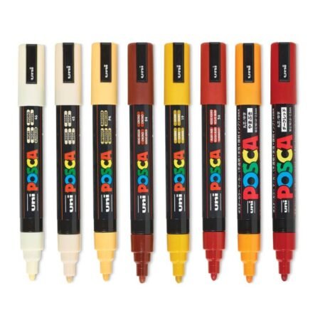 Uni-Posca-Marker-Set-PC-5M-Warm-Tone