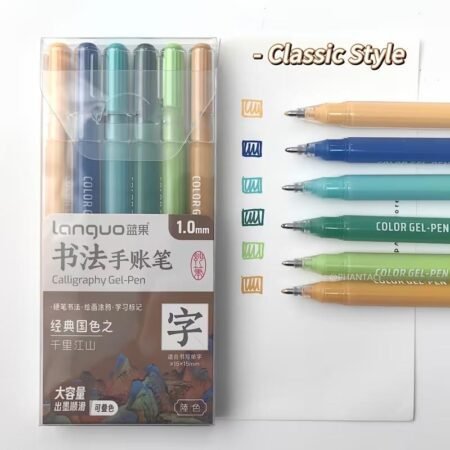 Languo Colour Gel Pen Set of 6 (P600-4)