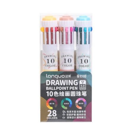 Languo Drawing Ballpoint Pens 28 Colour Set BP-100