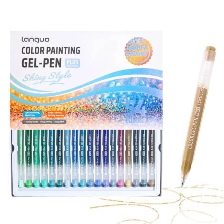 Languo Shiny Style Colour Gel Pen Plus 54 Colour Set P600-54