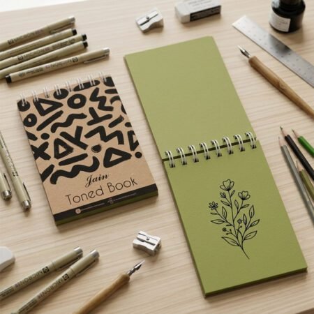 Jain Toned Sketch Book Moss A6