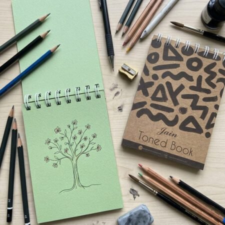 Jain Toned Sketch Book Pistachio A6