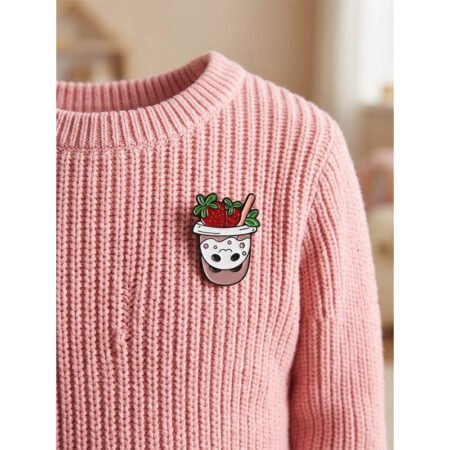 Enamel Brooch Pin Boba Tea 2