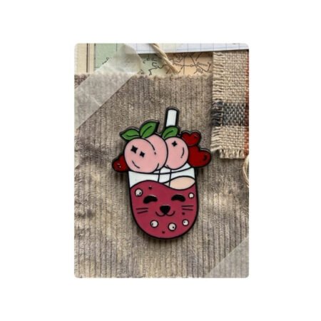 Enamel Brooch Pin Boba Tea 3