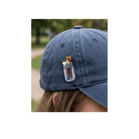 Enamel Brooch Pin Brushes in a bottle