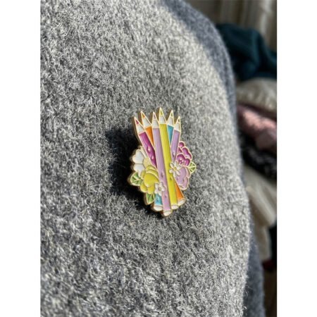 Enamel Brooch Pin Colour Pencils