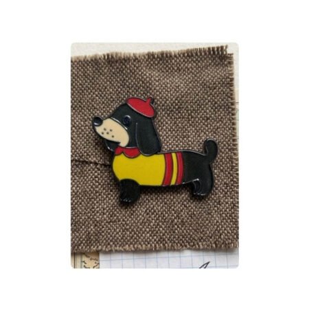 Enamel Brooch Pin Dog