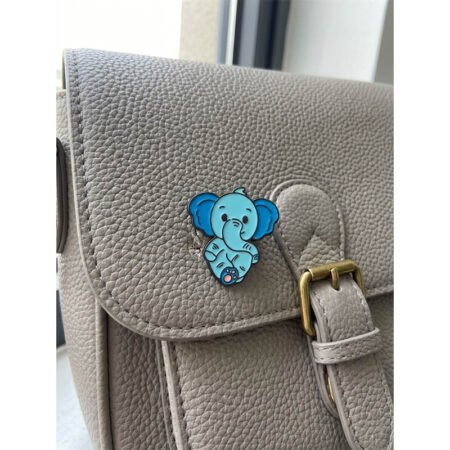 Enamel Brooch Pin Elephant
