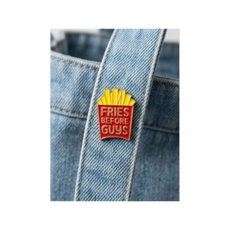 Enamel Brooch Pin Fries Before Guys