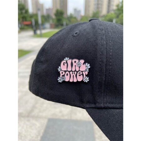 Enamel Brooch Pin Girl Power