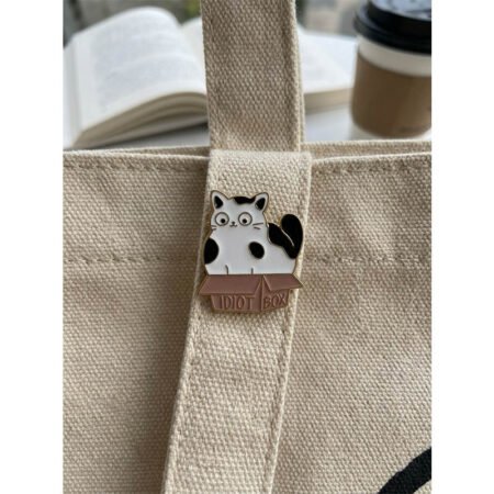 Enamel Brooch Pin Idiot Box