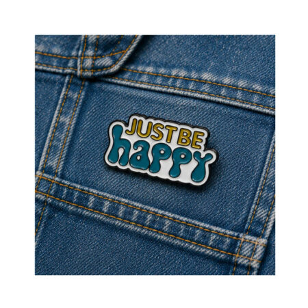 Enamel Brooch Pin Just be happy