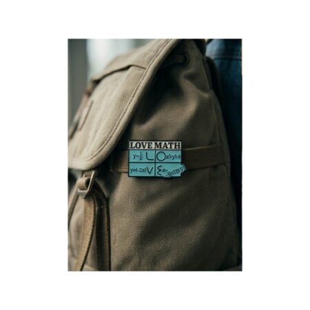 Enamel Brooch Pin Love Math