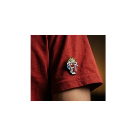 Enamel Brooch Pin Popcorn