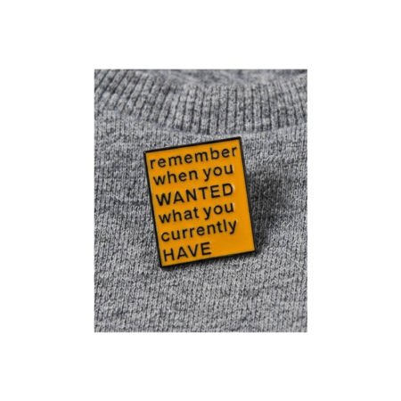 Enamel Brooch Pin Remember when you wanted