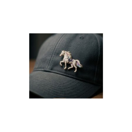Enamel Brooch Pin White Horse