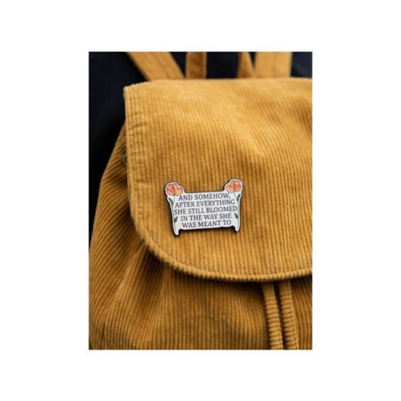 Enamel Brooch Pin and somehow after everything