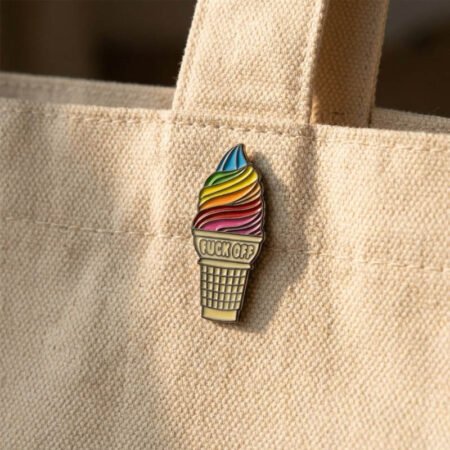 Enamel Brooch Pin Softy Fuck off