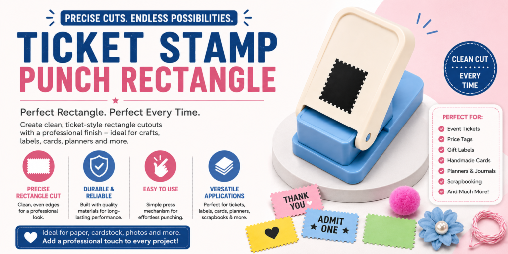 Ticket Stamp Punch Rectangle