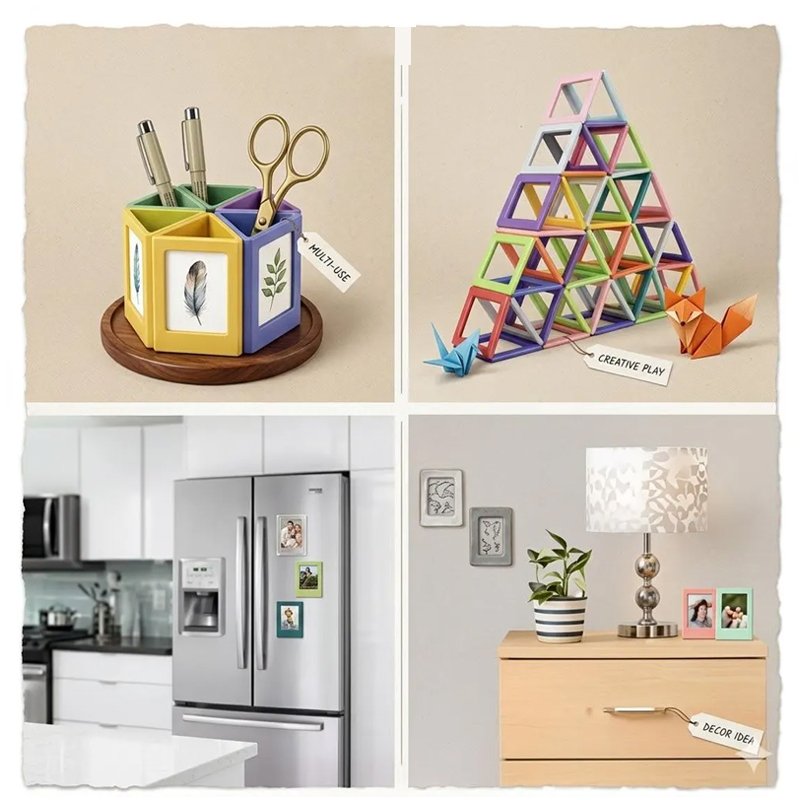 Double Sided Mini Magnetic Photo Frame