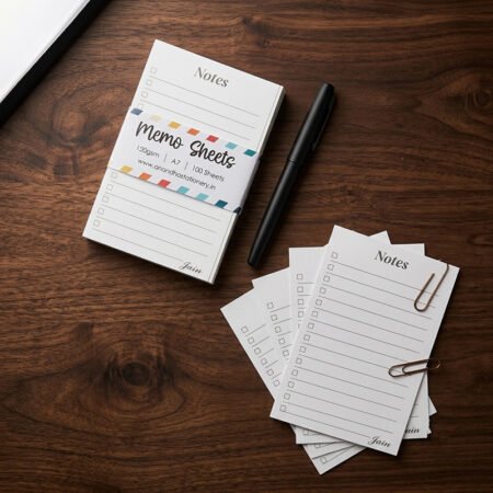 Jain Ruled Notes Memo Sheets A7+