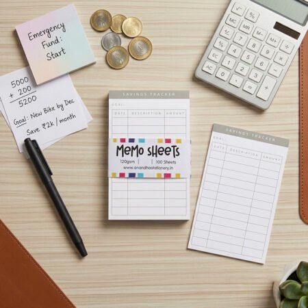 Jain Saving Tracker Memo Sheets A7+