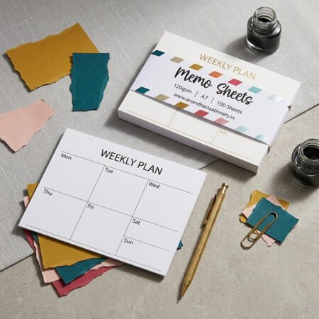 Jain Weekly Plan Grid Memo Sheets A7